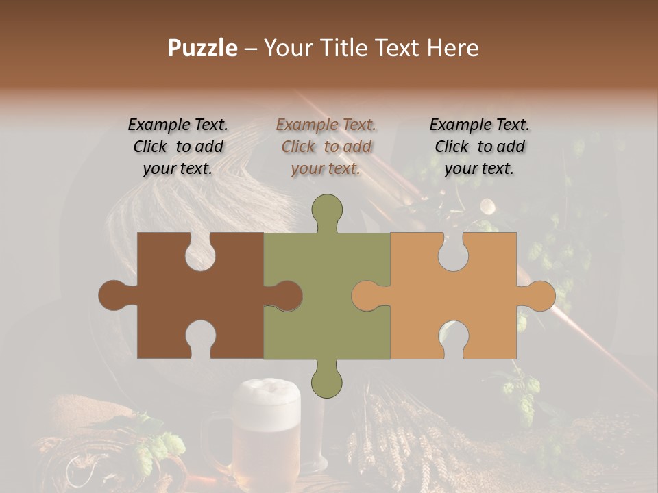 Weizen Blatt Brewery PowerPoint Template