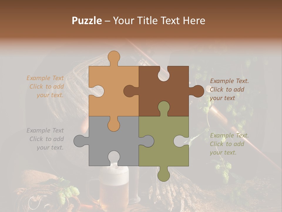 Weizen Blatt Brewery PowerPoint Template