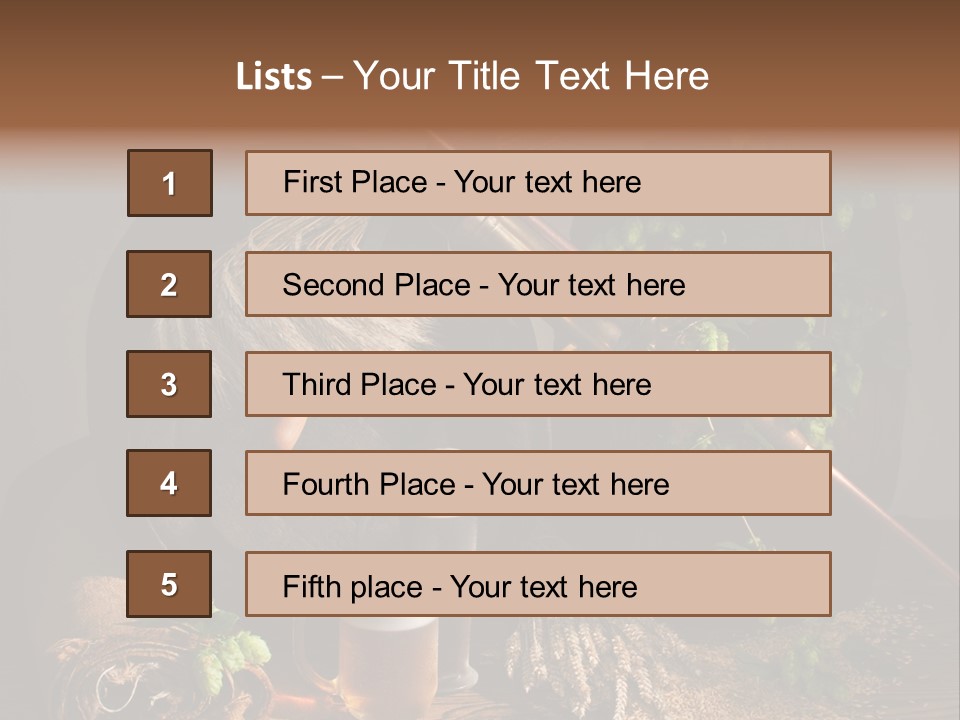 Weizen Blatt Brewery PowerPoint Template