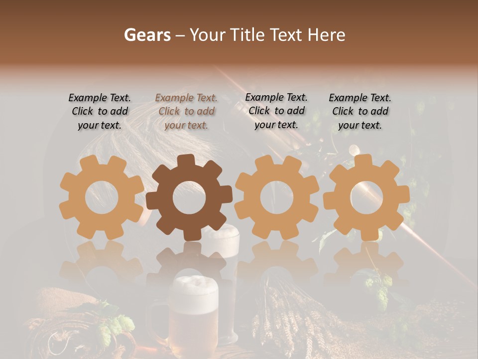 Weizen Blatt Brewery PowerPoint Template