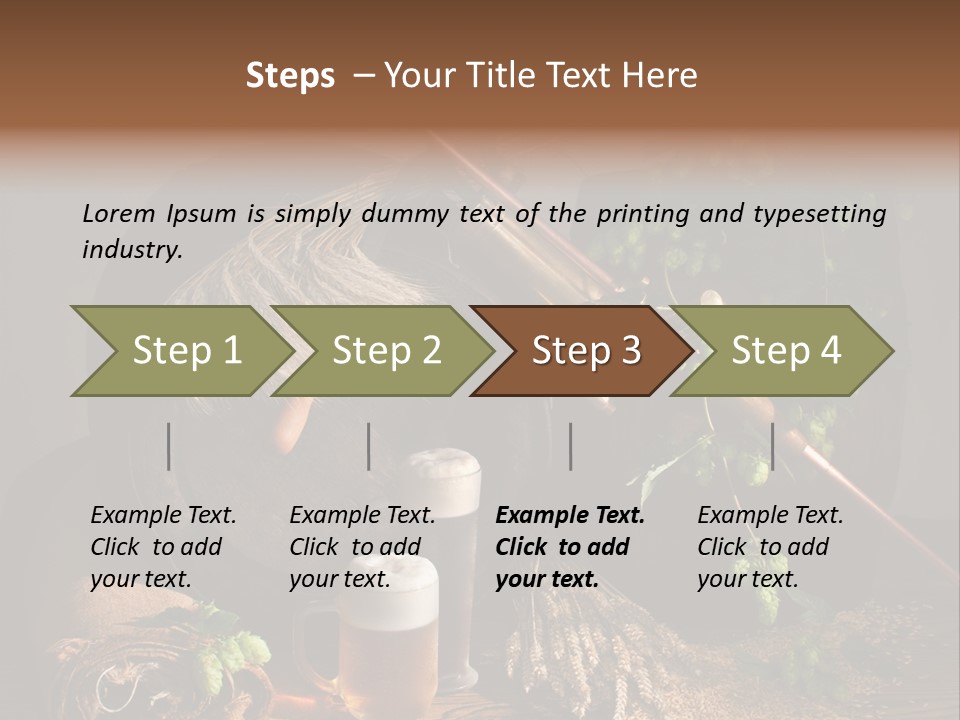 Weizen Blatt Brewery PowerPoint Template