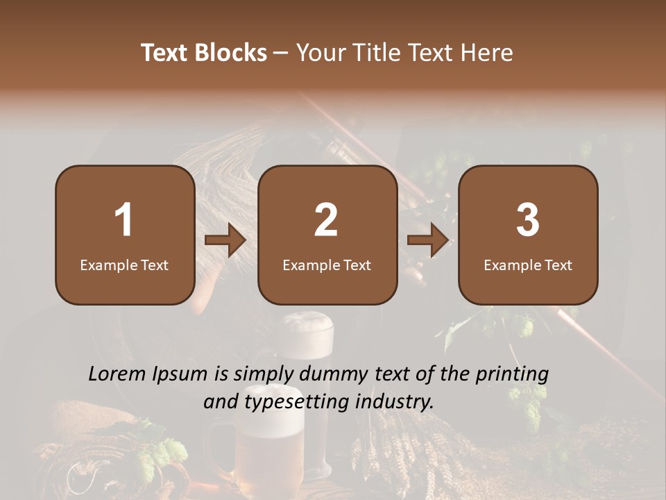 Weizen Blatt Brewery PowerPoint Template