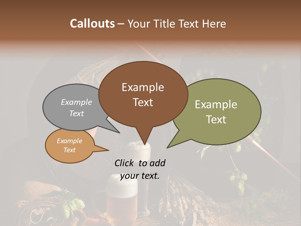 Weizen Blatt Brewery PowerPoint Template