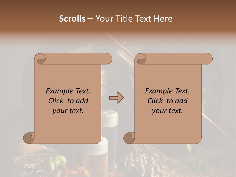 Weizen Blatt Brewery PowerPoint Template