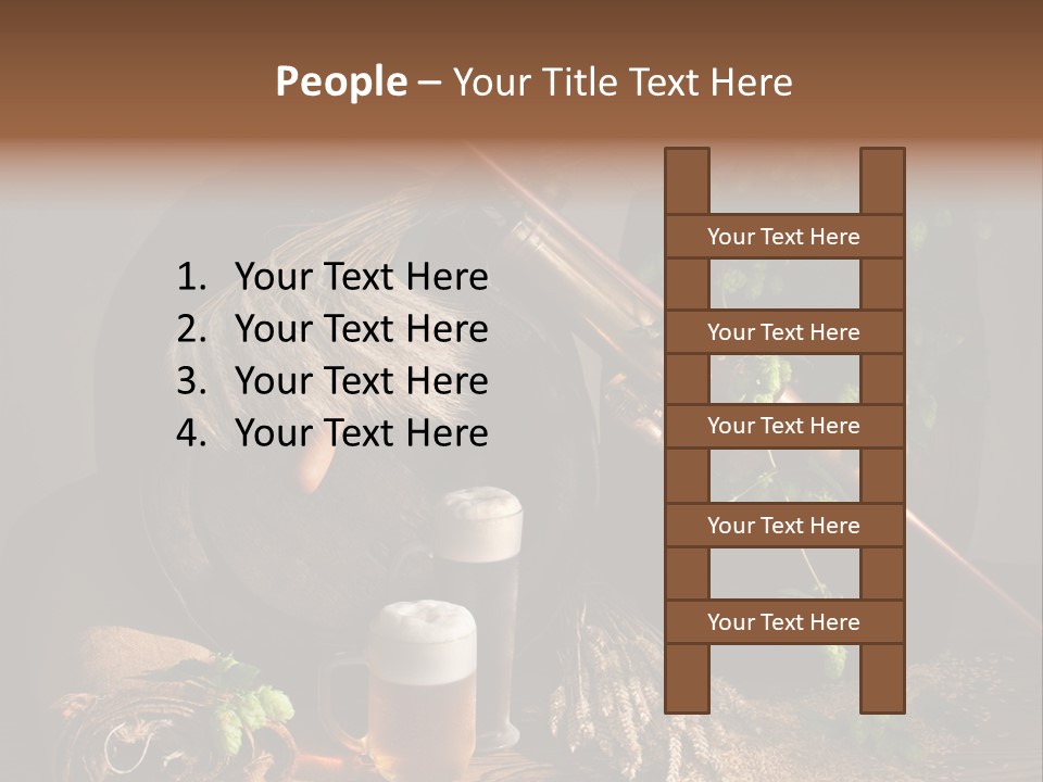 Weizen Blatt Brewery PowerPoint Template