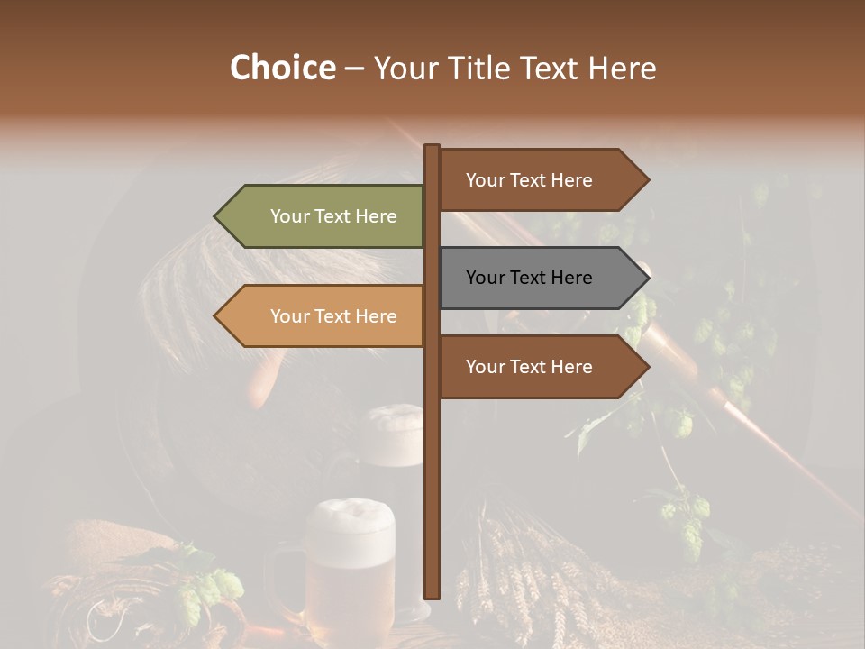 Weizen Blatt Brewery PowerPoint Template