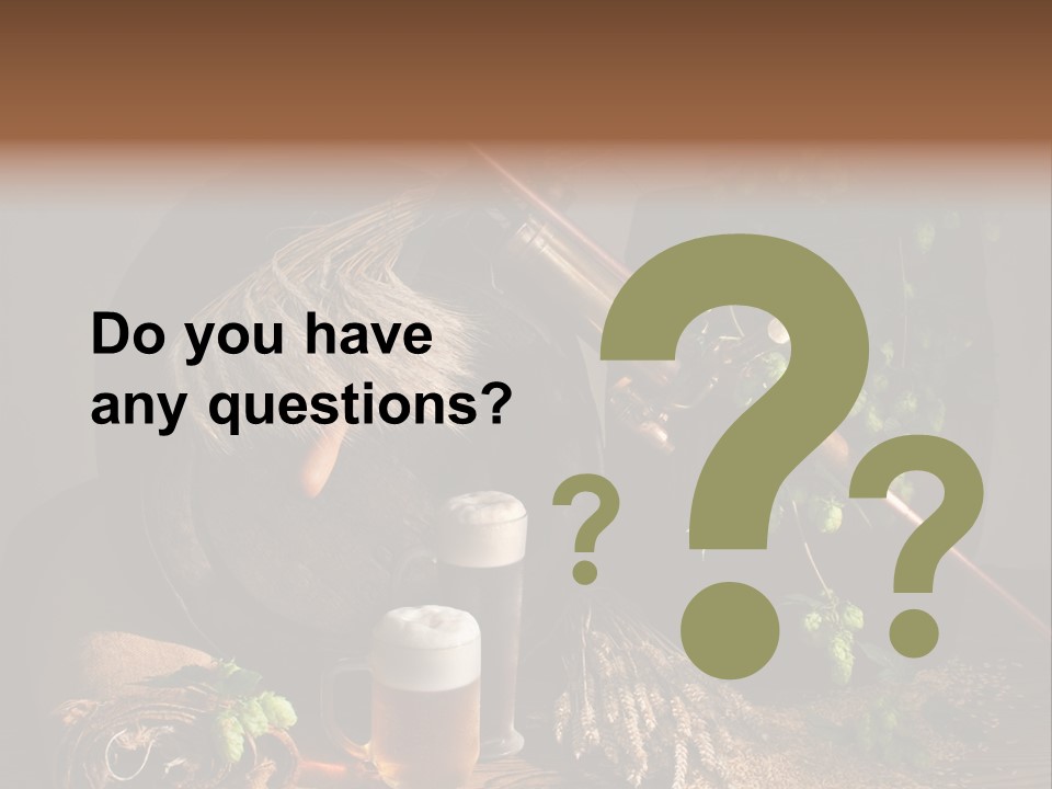 Weizen Blatt Brewery PowerPoint Template