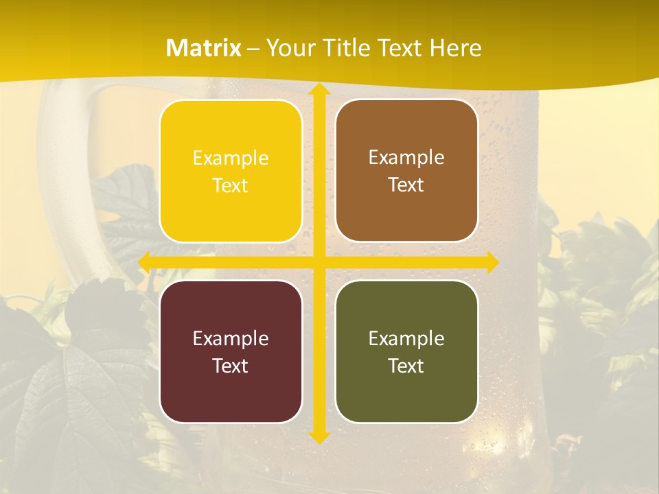 Oktoberfest Lager Pint PowerPoint Template