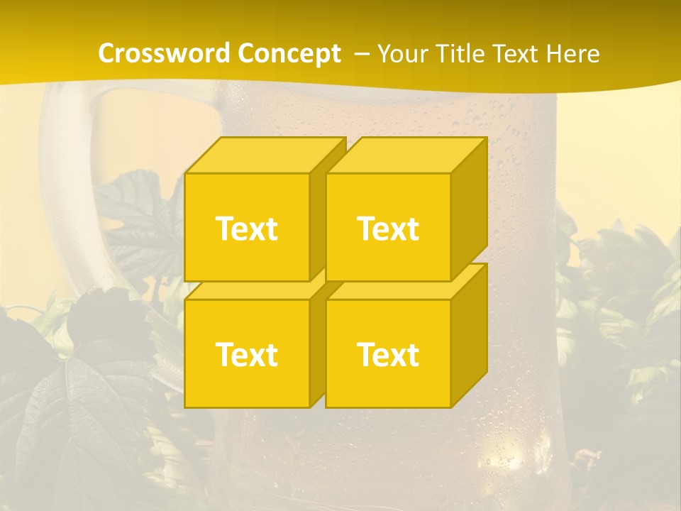 Oktoberfest Lager Pint PowerPoint Template