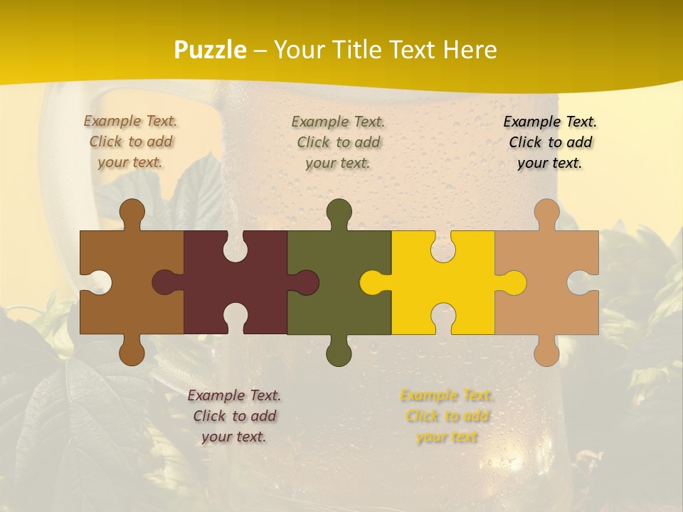 Oktoberfest Lager Pint PowerPoint Template