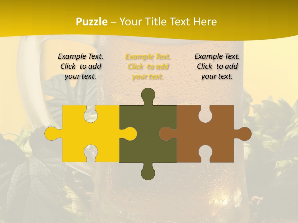 Oktoberfest Lager Pint PowerPoint Template