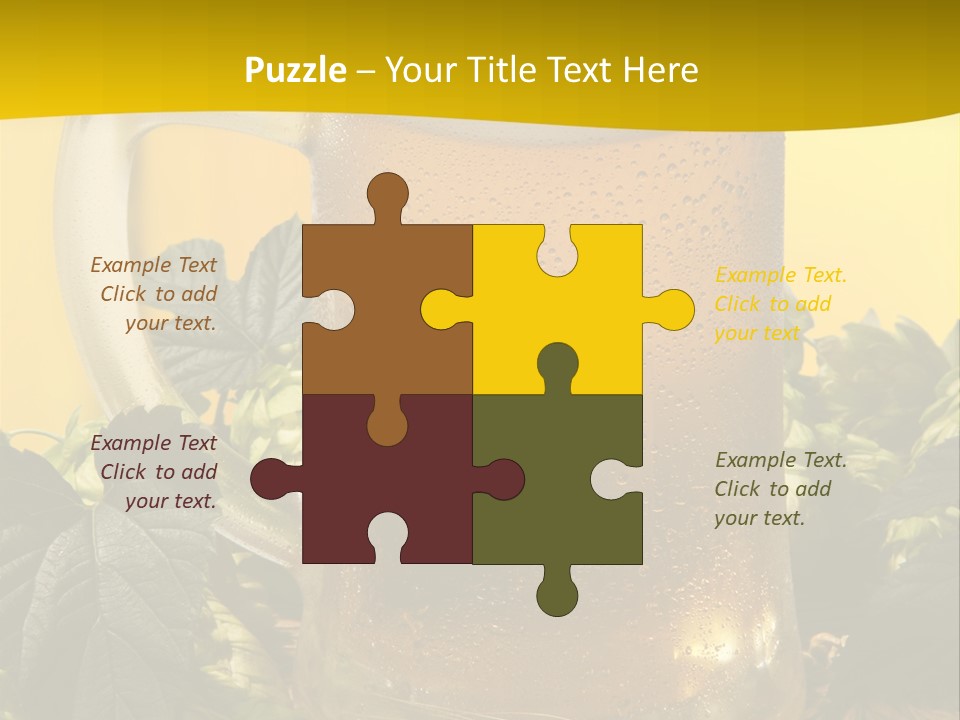 Oktoberfest Lager Pint PowerPoint Template