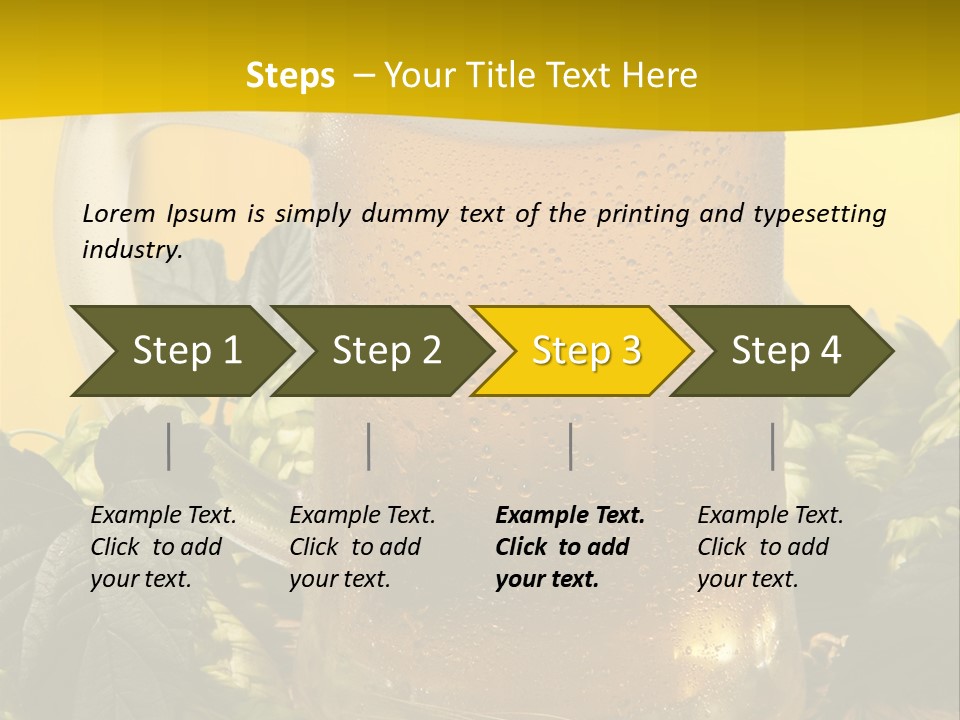 Oktoberfest Lager Pint PowerPoint Template