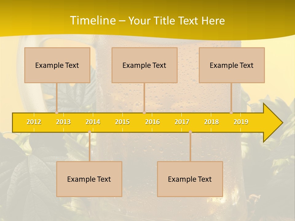 Oktoberfest Lager Pint PowerPoint Template