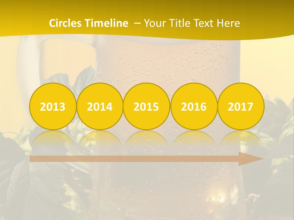 Oktoberfest Lager Pint PowerPoint Template