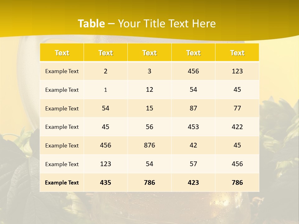 Oktoberfest Lager Pint PowerPoint Template