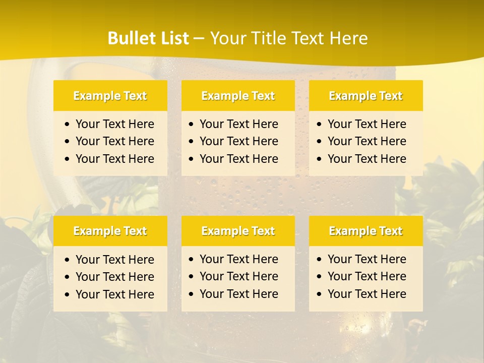 Oktoberfest Lager Pint PowerPoint Template