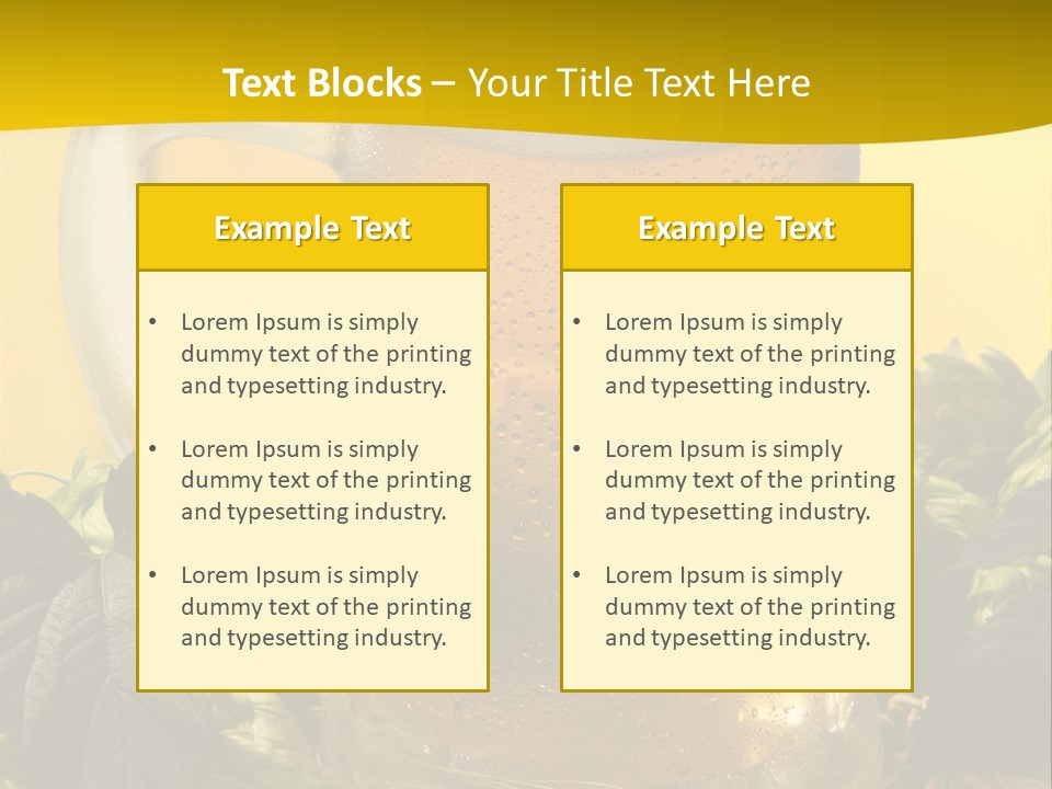Oktoberfest Lager Pint PowerPoint Template