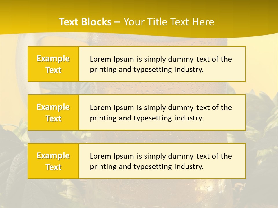 Oktoberfest Lager Pint PowerPoint Template