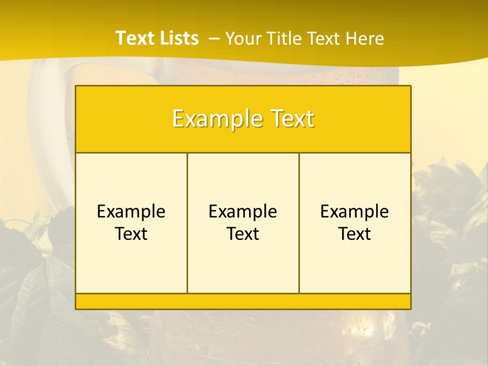 Oktoberfest Lager Pint PowerPoint Template