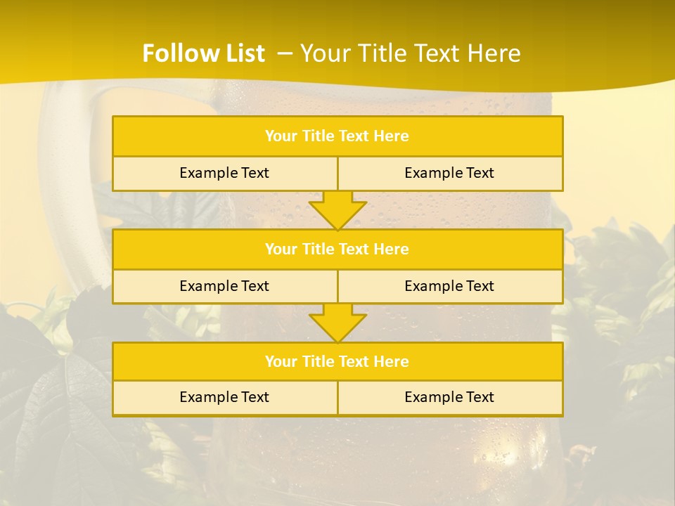 Oktoberfest Lager Pint PowerPoint Template