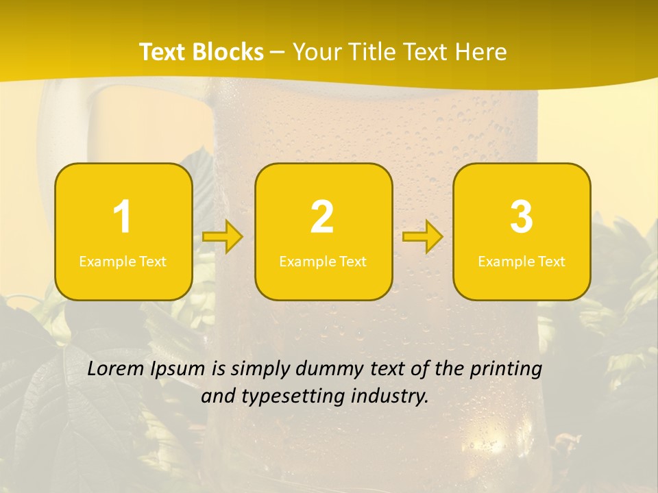 Oktoberfest Lager Pint PowerPoint Template