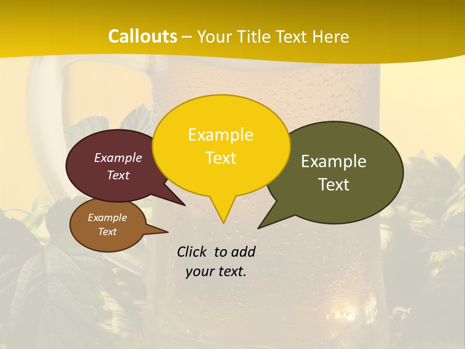 Oktoberfest Lager Pint PowerPoint Template