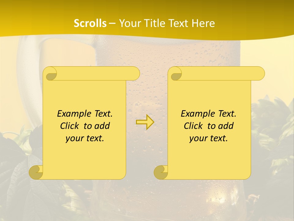Oktoberfest Lager Pint PowerPoint Template