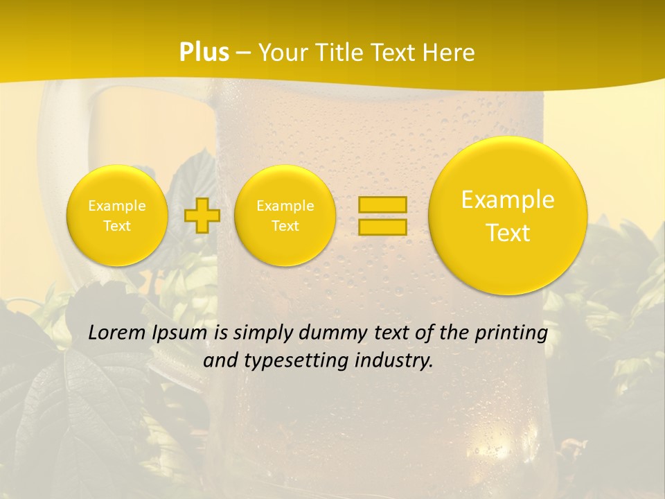 Oktoberfest Lager Pint PowerPoint Template