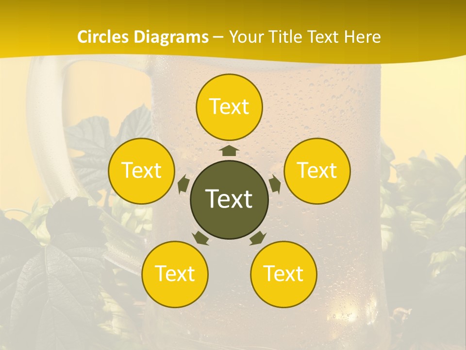 Oktoberfest Lager Pint PowerPoint Template