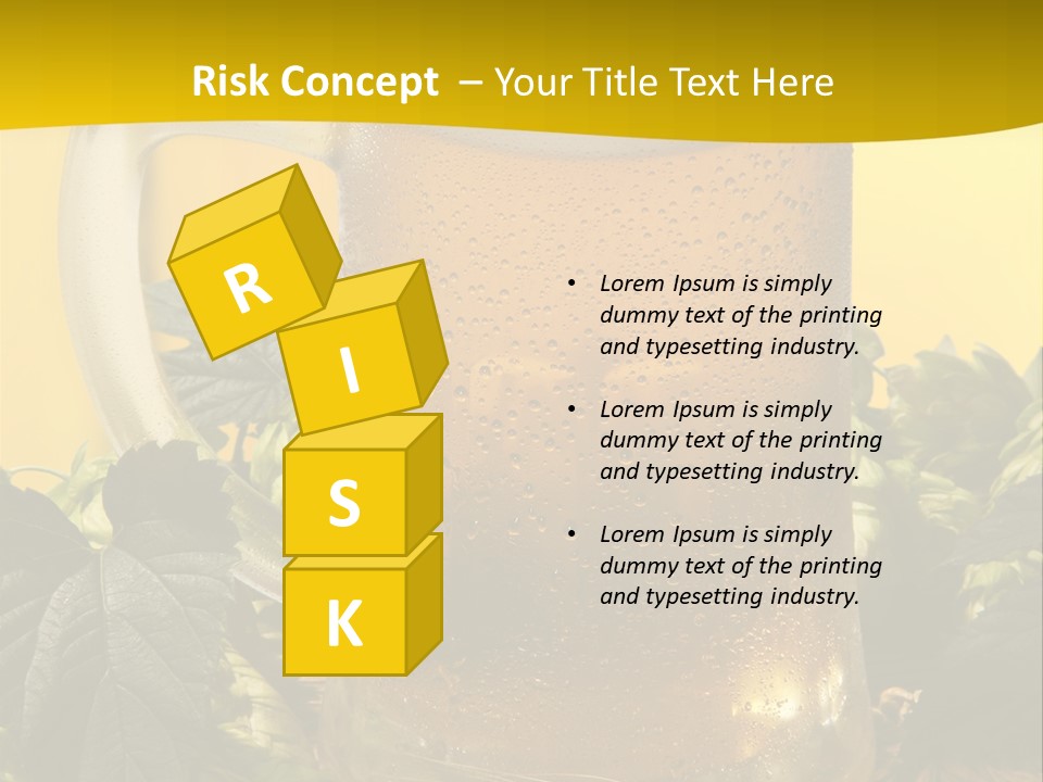 Oktoberfest Lager Pint PowerPoint Template