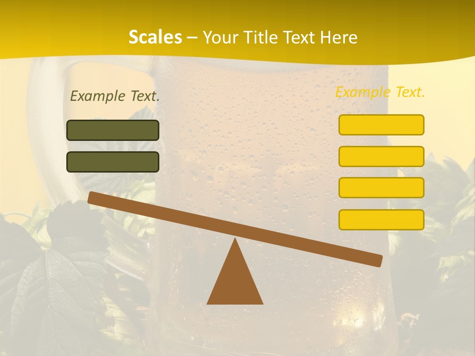 Oktoberfest Lager Pint PowerPoint Template