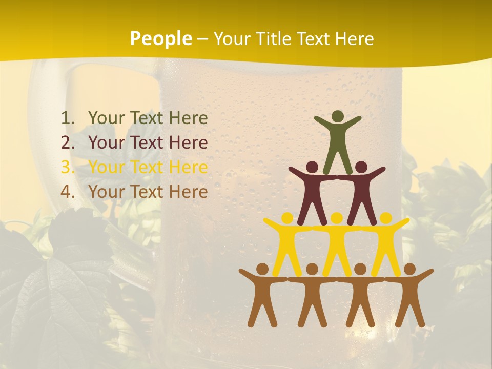 Oktoberfest Lager Pint PowerPoint Template