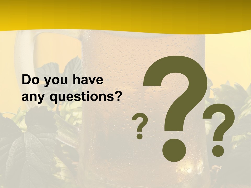 Oktoberfest Lager Pint PowerPoint Template