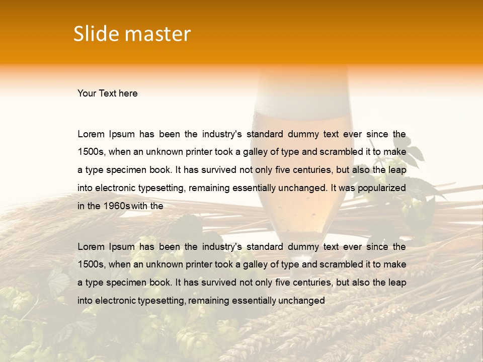 Getr Barley Hopfengarden PowerPoint Template