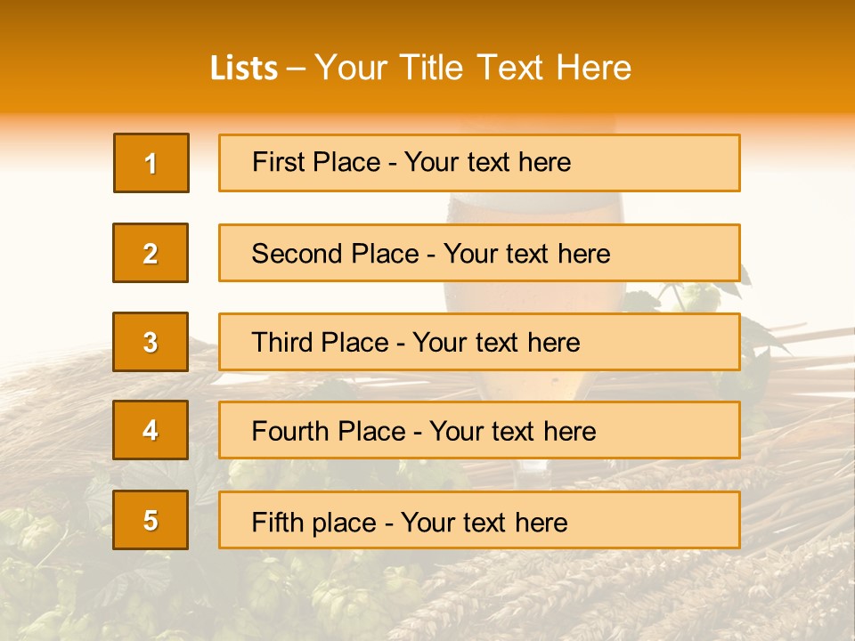 Getr Barley Hopfengarden PowerPoint Template