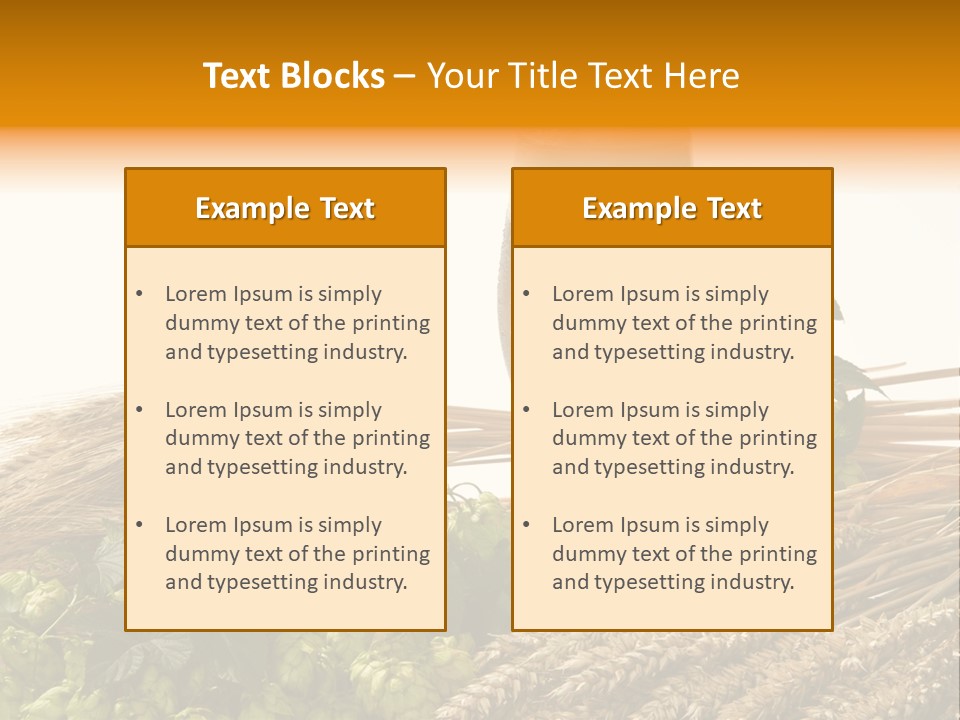 Getr Barley Hopfengarden PowerPoint Template