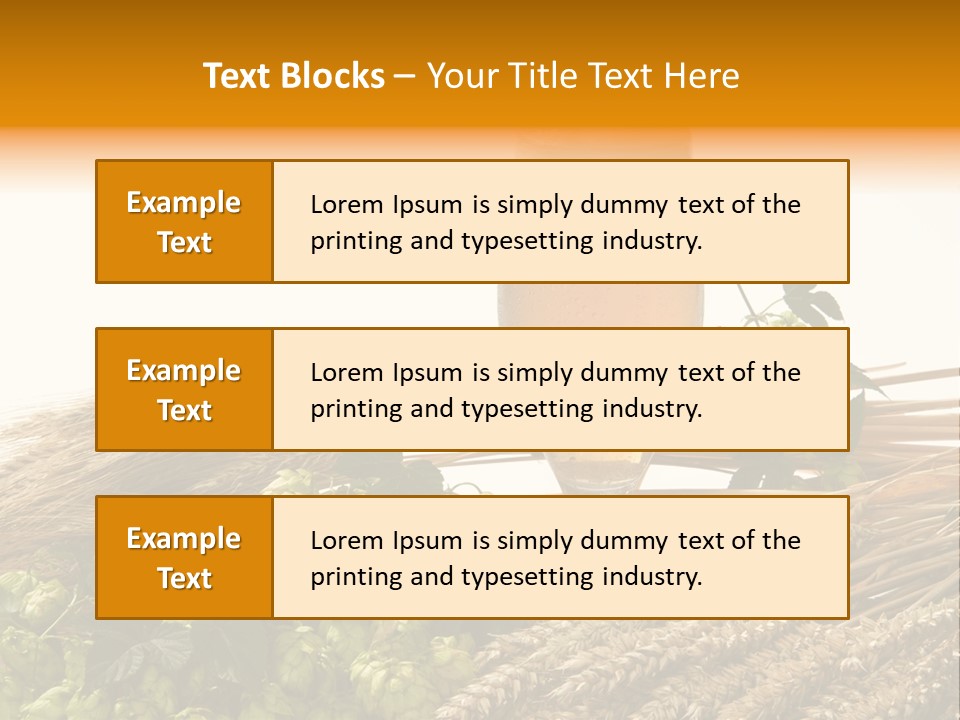 Getr Barley Hopfengarden PowerPoint Template