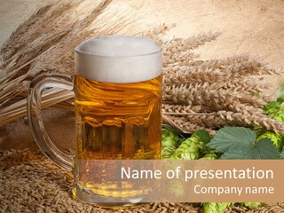 Malt Beer Brewery PowerPoint Template