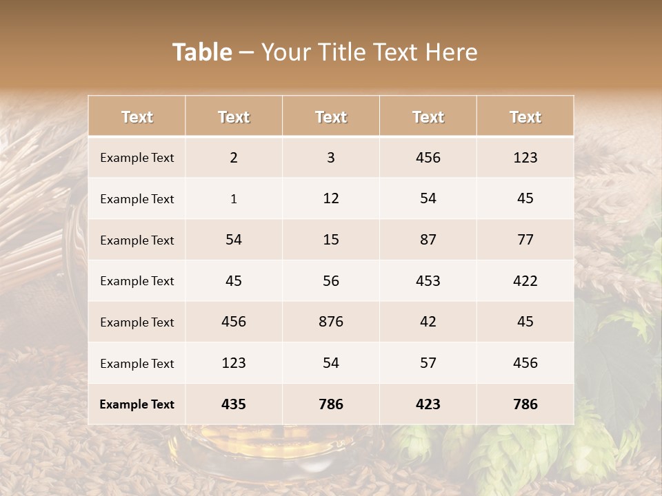 Malt Beer Brewery PowerPoint Template