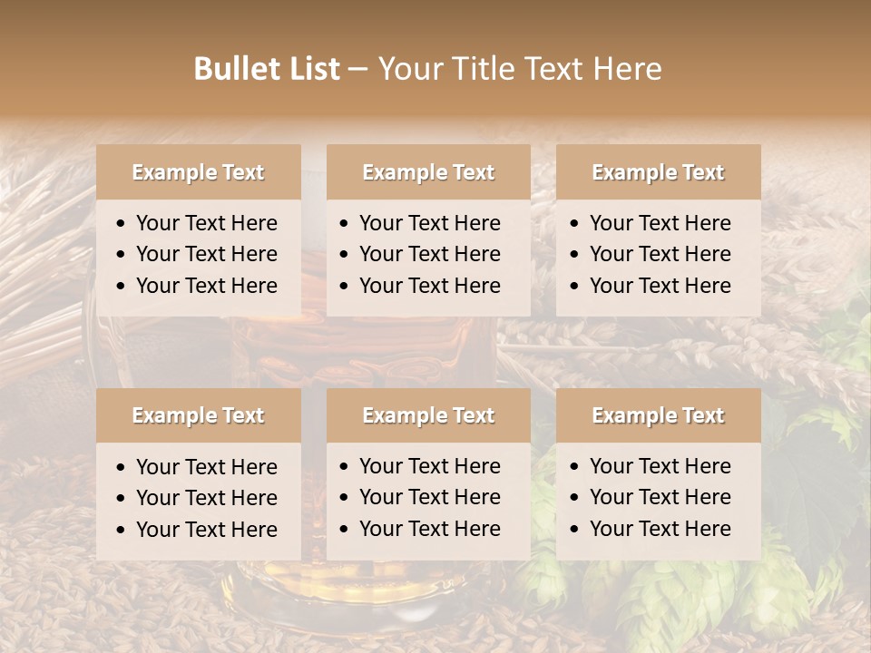 Malt Beer Brewery PowerPoint Template