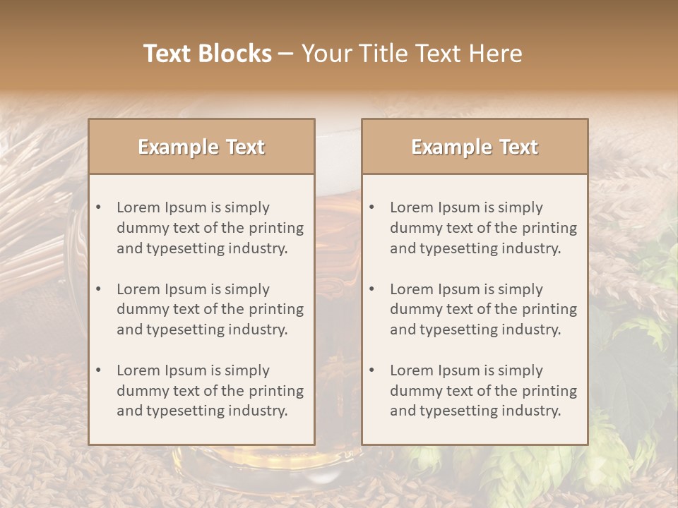 Malt Beer Brewery PowerPoint Template