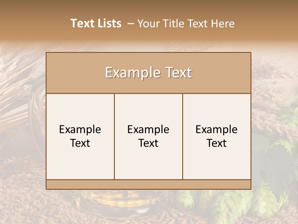 Malt Beer Brewery PowerPoint Template