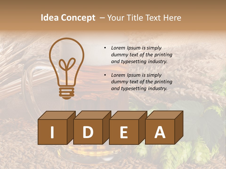 Malt Beer Brewery PowerPoint Template