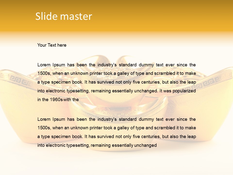 Riches Isolated Chinese PowerPoint Template