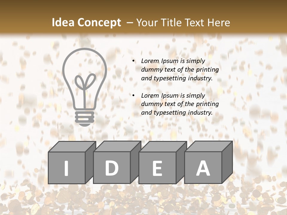 Group Falls Banking PowerPoint Template