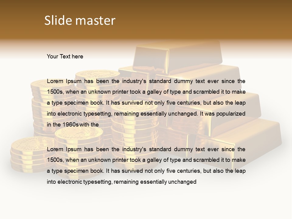 Treasure Savings Background PowerPoint Template