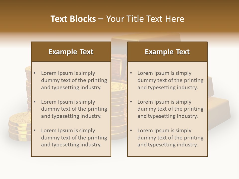Treasure Savings Background PowerPoint Template