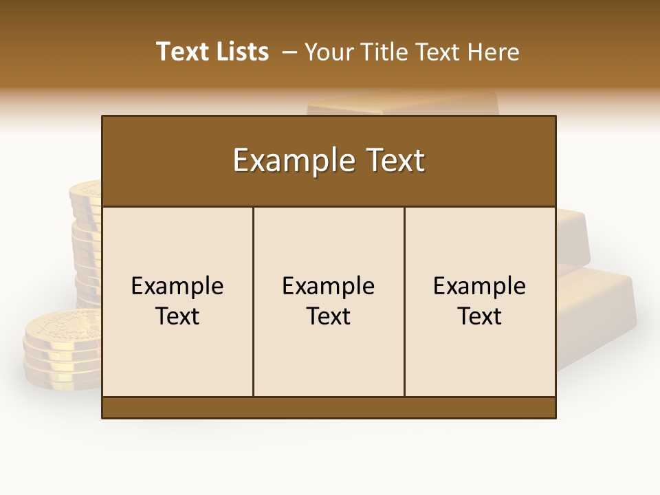 Treasure Savings Background PowerPoint Template