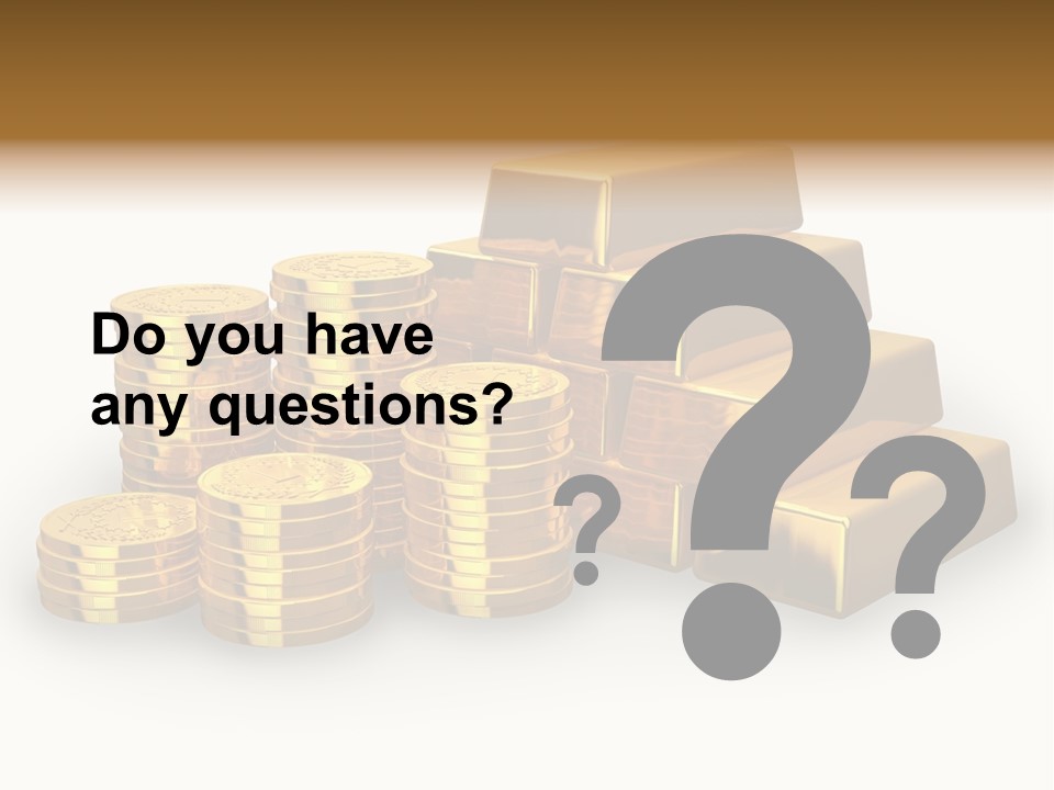 Treasure Savings Background PowerPoint Template